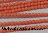 CTU1310 15.5 inches 3mm round synthetic turquoise beads