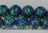 CTU1817 15.5 inches 16mm round synthetic turquoise beads