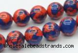 CTU231 16 inches 12mm round imitation turquoise beads wholesale