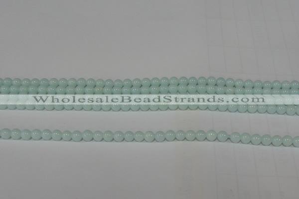 CTU2563 15.5 inches 4mm round synthetic turquoise beads