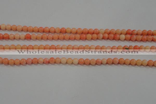 CTU2631 15.5 inches 4mm round synthetic turquoise beads