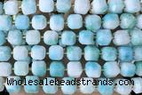 CUBE229 15 inches 10mm faceted cube jade beads wholesale