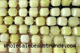 CUBE236 15 inches 10mm faceted cube jade beads wholesale