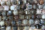 CUBE245 15 inches 10mm faceted cube jasper beads wholesale