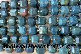 CUBE246 15 inches 10mm faceted cube Indian bloodstone beads wholesale