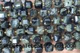CUBE248 15 inches 10mm faceted cube kambaba jasper beads wholesale