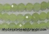 CXJ162 15.5 inches 8mm faceted round New jade beads wholesale