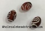 DZI381 10*14mm drum tibetan agate dzi beads wholesale