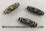 DZI460 10*30mm drum tibetan agate dzi beads wholesale