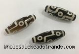 DZI475 10*30mm drum tibetan agate dzi beads wholesale
