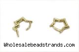 EARR45 13mm copper earrings gold plated
