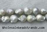 FWP363 15 inches 18mm - 22mm baroque freshwater nucleated pearl beads