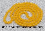 GMN06 Hand-knotted 8mm candy jade 108 beads mala necklaces