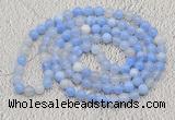 GMN411 Hand-knotted 8mm, 10mm banded agate 108 beads mala necklaces