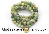 GMN7028 8mm australia chrysoprase 108 mala beads wrap bracelet necklace