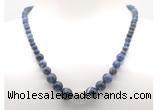 GMN7314 sodalite graduated beaded necklace & bracelet set