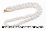 GMN7621 18 - 36 inches 8mm, 10mm matte tibetan agate beaded necklaces