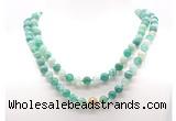 GMN8008 18 - 36 inches 8mm, 10mm green banded agate 54, 108 beads mala necklaces