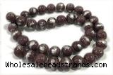 JADE512 15 inches 10mm round silvery jade gemstone beads