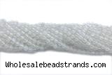 MOON10 15 inches 4mm round white moonstone gemstone beads