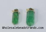 NGC1037 10*30mm – 15*40mm sticks fluorite gemstone connectors