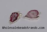 NGC1088 18*25mm - 25*35mm freeform druzy agate gemstone connectors