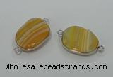 NGC125 13*18mm - 15*20mm freeform agate connectors wholesale