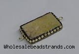 NGC1841 22*30mm - 35*45mm rectangle fossil coral connectors