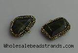NGC6550 18*25mm - 25*30mm freeform labradorite connectors