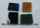 NGC67 45*55mm rectangle agate connectors wholesale