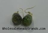 NGE238 15*20mm teardrop agate gemstone earrings wholesale