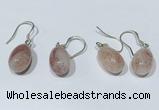 NGE413 10*14mm teardrop moonstone earrings wholesale