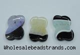 NGP1165 30*50mm freeform druzy agate pendants wholesale