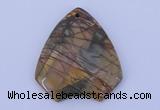 NGP146 2pcs 40*44mm fashion picasso jasper gemstone pendants