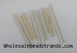NGP1760 6*55mm - 8*80mm sticks white crystal beads pendants