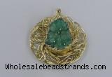 NGP2348 52mm - 55mm freeform druzy agate gemstone pendants