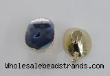NGP2556 25*35mm - 30*40mm freeform druzy agate gemstone pendants