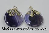 NGP2829 30*35mm - 35*45mm freeform agate gemstone pendants wholesale