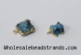 NGP2893 8*10mm - 10*12mm freeform druzy agate pendants