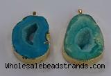 NGP3825 30*40mm - 40*50mm freeform druzy agate pendants
