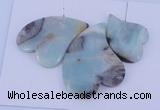 NGP41 Fashion amazonite gemstone pendants set jewelry wholesale
