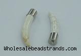 NGP4500 9*50mm - 9*55mm horn white turquoise pendants wholesale