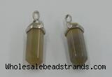 NGP5011 8*30mm sticks agate gemstone pendants wholesale