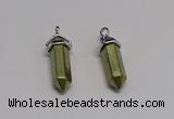 NGP5400 8*30mm sticks pyrite gemstone pendants wholesale