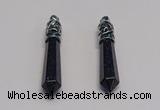 NGP5425 10*65mm sticks blue goldstone pendants wholesale
