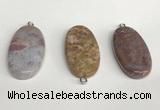 NGP5751 20*40mm oval agate gemstone pendants wholesale
