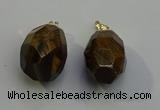 NGP6024 18*30mm - 22*35mm freeform yellow tiger eye pendants
