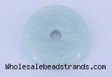 NGP603 5pcs 7*35mm amazonite gemstone donut pendants wholesale