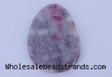 NGP630 5pcs 33*45mm freeform lilac jasper gemstone pendants