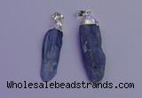 NGP6757 10*35mm - 15*45mm freeform blue kyanite pendants